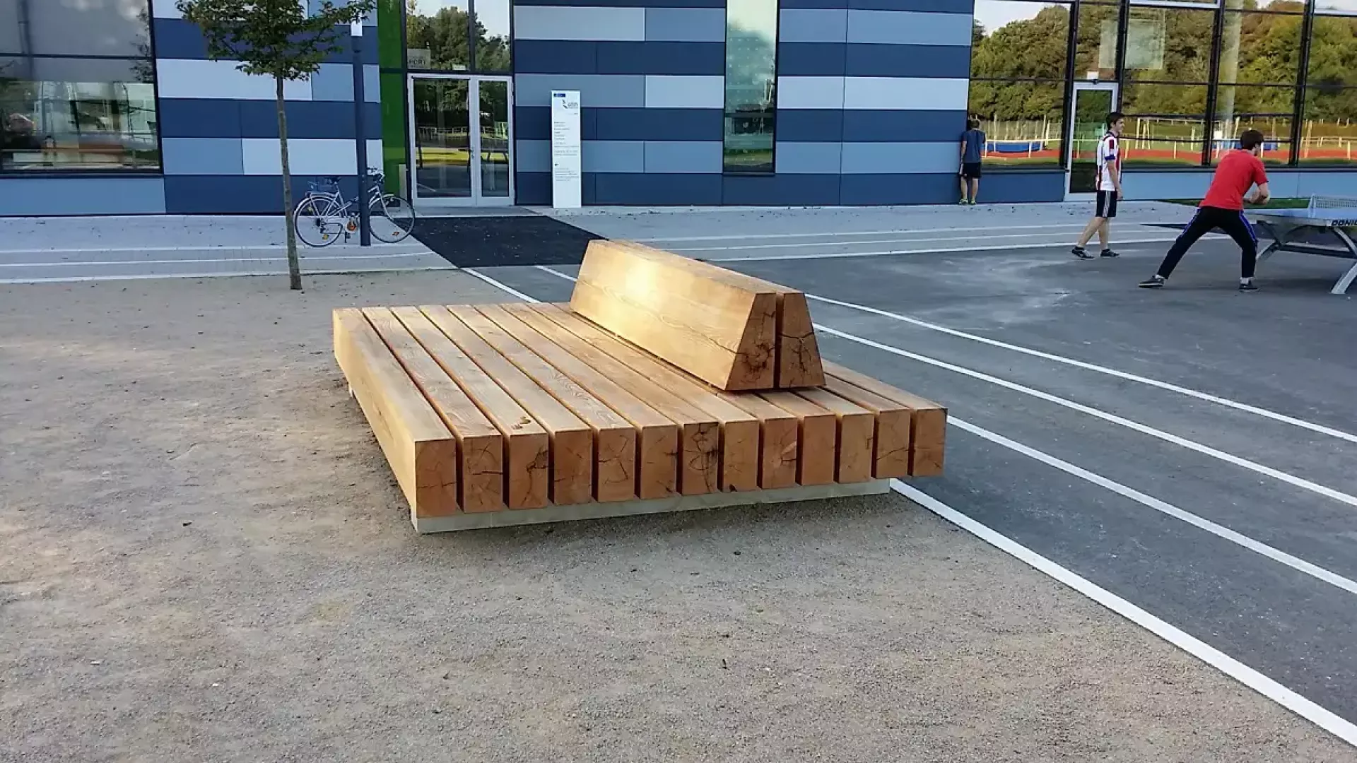 Holzpodest Liegefläche