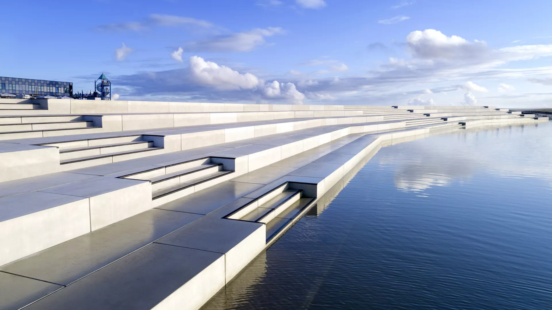 Sitzblöcke und Blockstufen